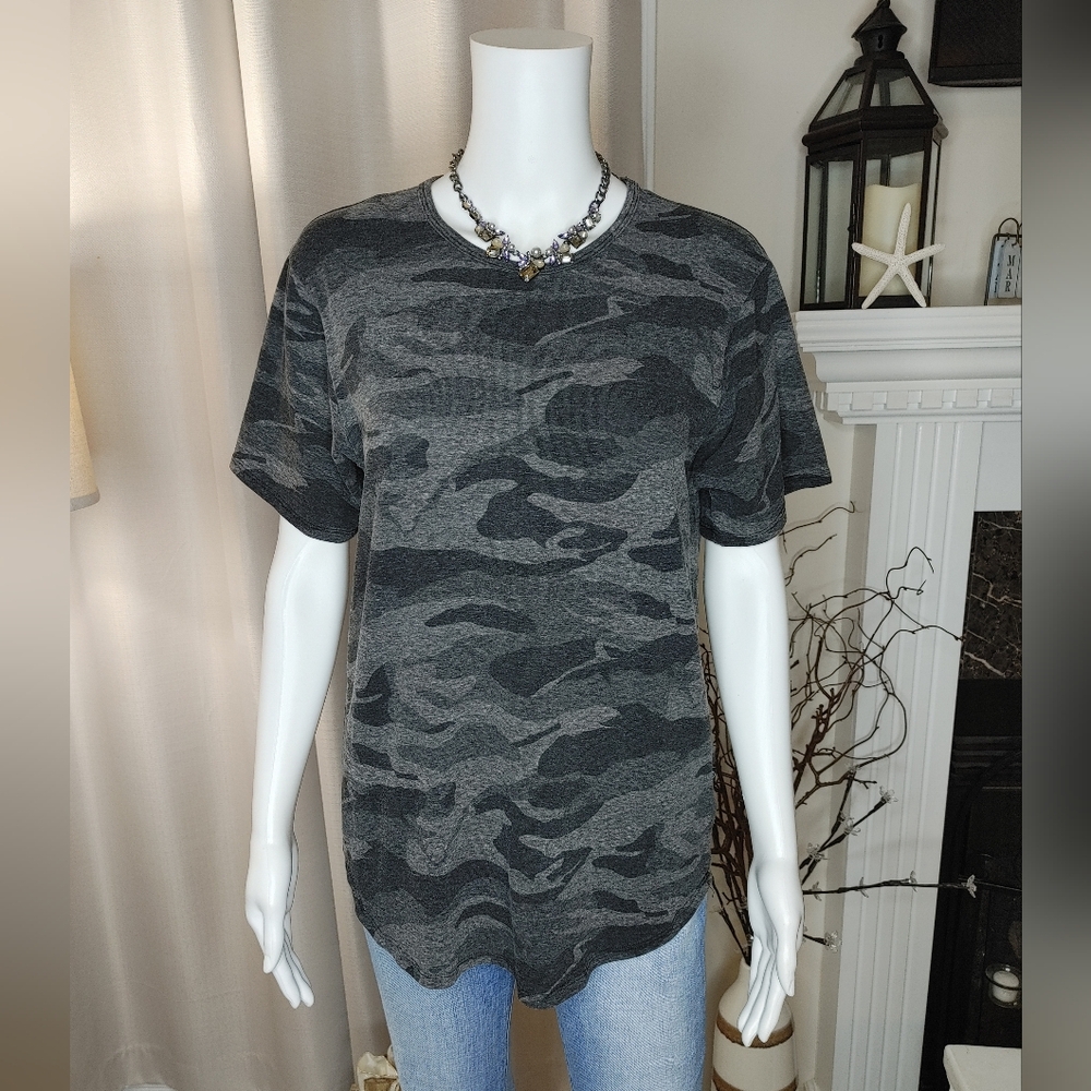 RUSTIC DIME Long body t-shirt, Heather Grey Charcoal S